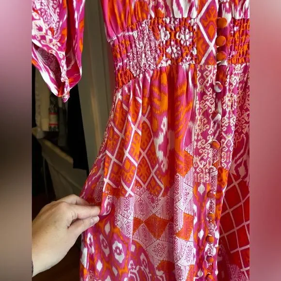 Walker & Wade Kelsey Dress in Flamingo - Picture 5 of 15